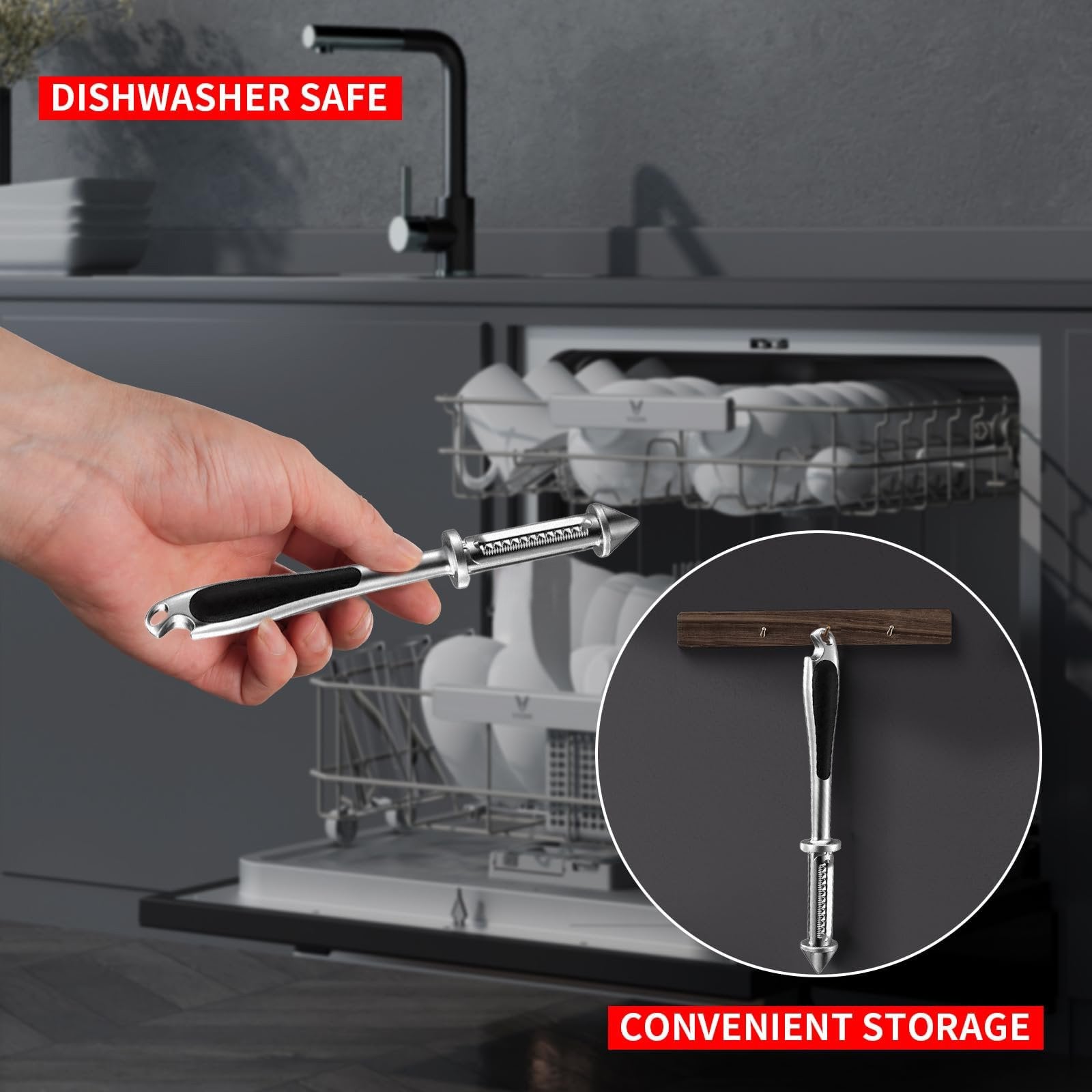 Vegetable Peeler, Stainless Steel 5 in 1